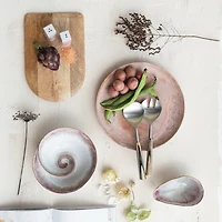 Hello Honey® 12" Red Travertine Elegance Food Tray