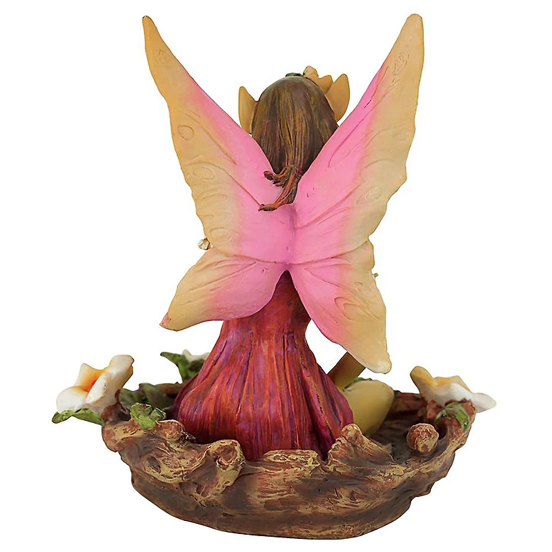 Design Toscano 9" Red Fairy of Acorn Hollow Statue