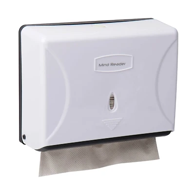 Mind Reader White Multi-Fold Paper Towel Dispenser