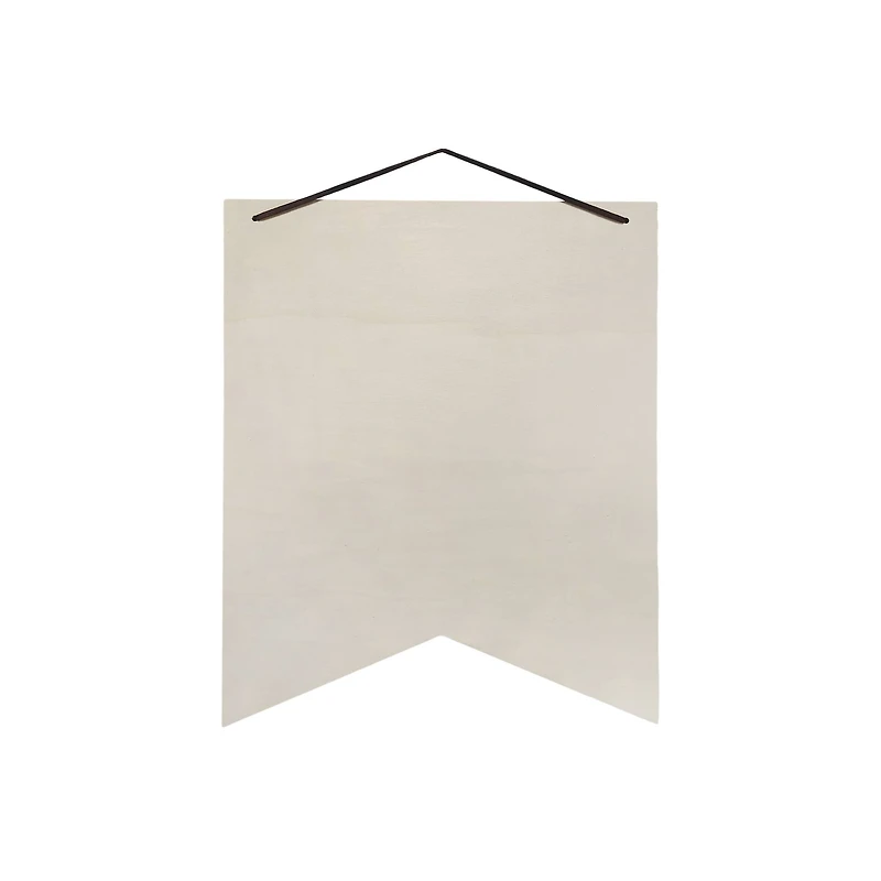 14.75" Unfinished Wood Ribbon Plaque by Make Market®