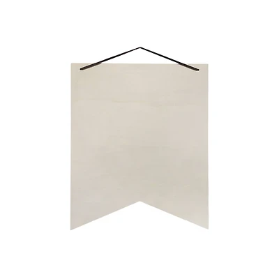 14.75" Unfinished Wood Ribbon Plaque by Make Market®