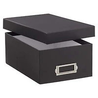 12 Pack: Black Photo Storage Box by Simply Tidy™