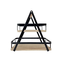 12" Wood & Metal 2-Tier Tray by Ashland®