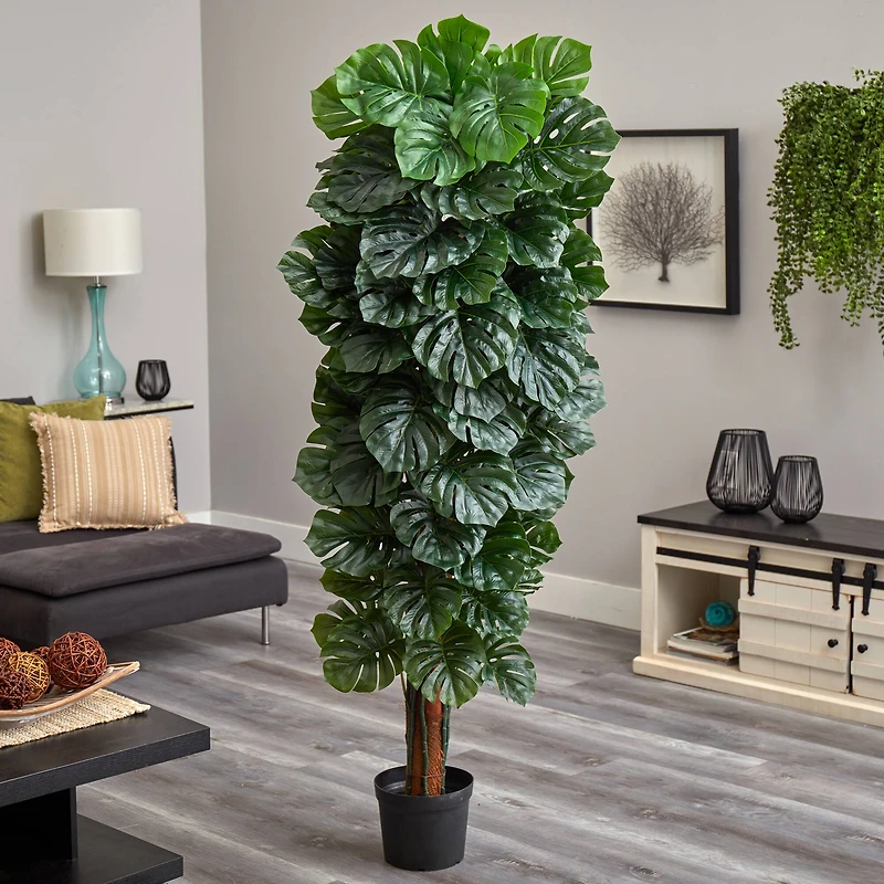 70'' Potted Monstera Artificial Tree