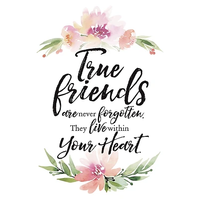 True Friends Woodland Grace Series Wood Plaque With Easel