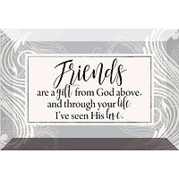Friends Are a Gift Glass Plaque with Easel