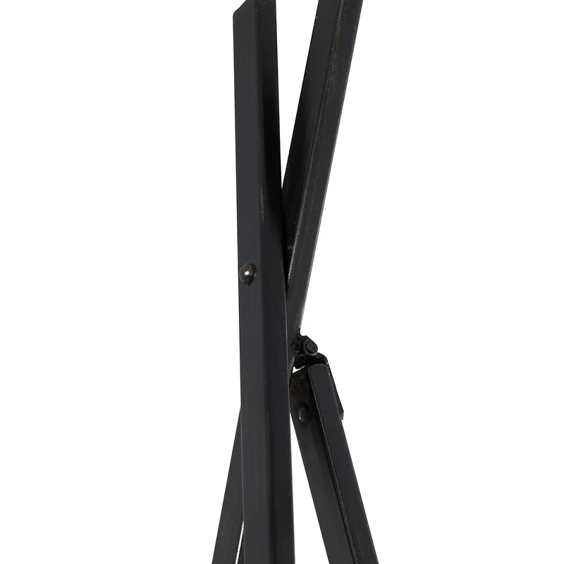 66.5" Black Metal Adjustable Minimalistic Floor Easel