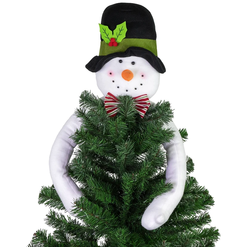 25" Unlit Plush Snowman Christmas Tree Topper