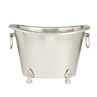 The Novogratz Silver Aluminum Traditional Wine Holder, 11" x 16" x 12"