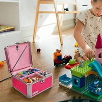 Vaultz Pink Bling Divided Storage Box