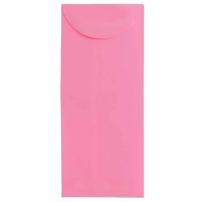 JAM Paper 4.5" x 10.375" Ultra Pink Policy Envelopes, 25ct.