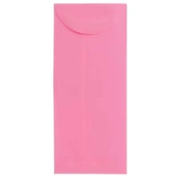 JAM Paper 4.5" x 10.375" Ultra Pink Policy Envelopes, 25ct.