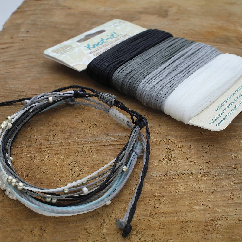 Beadsmith® Knot-it!™ Day & Night Waxed Brazilian Cord 