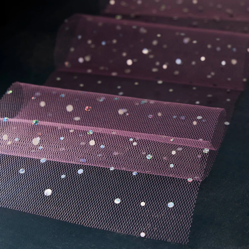 Holographic Dot Tulle by Celebrate It
