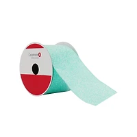 2.5" x 20ft. Turquoise Glitter Wired Taffeta Ribbon by Celebrate It®