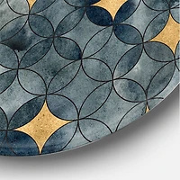 Designart - Geometry Intersecting Circles WIth Golden Stars