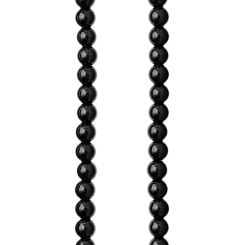 Black Jasper Round Beads, 6mm by Bead Landing™