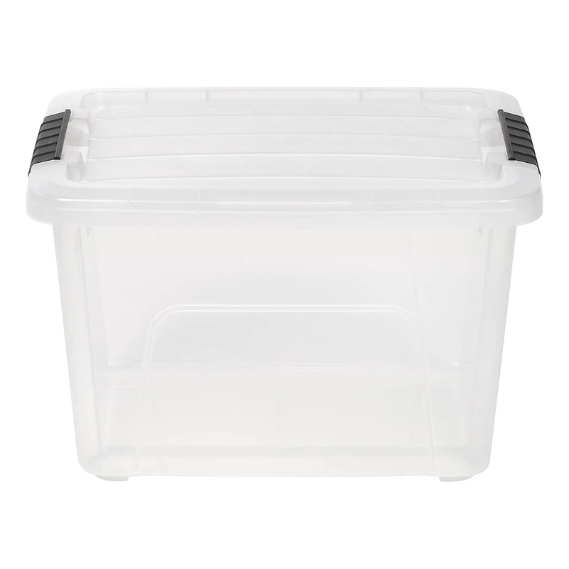 IRIS® 20.5qt. Buckled Clear Boxes with Clear Buckle Lids, 6ct.