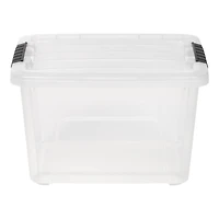 IRIS® 20.5qt. Buckled Clear Boxes with Clear Buckle Lids, 6ct.