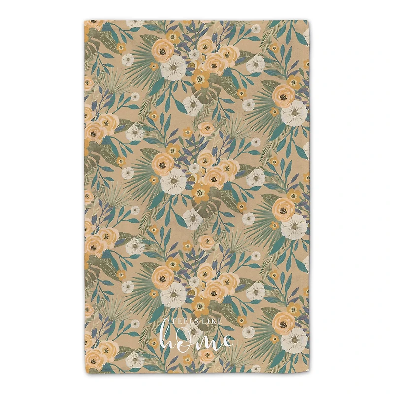 Feels Like Home Tropical Floral Tea Towel Set