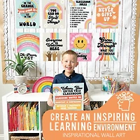 Hadley Designs 11" x 14" Retro Growth Mindset Classroom Décor Posters Set