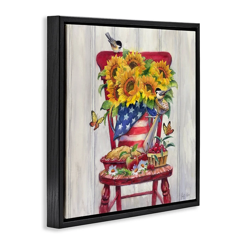 Stupell Industries Patriot Porch Still Life Floater Framed Art
