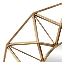 32" Gold Glam Metal Wall Mirror