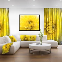 Designart - Yellow Chrysanthemum Gold Flower