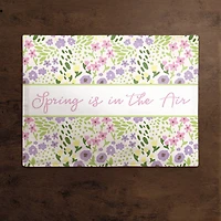 Whimsical Spring Floral Placemat 18" x 14" Cotton Twill Placemat