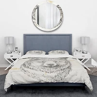 Designart 'Bear Wild and Beautiful IV' Farmhouse Bedding Set