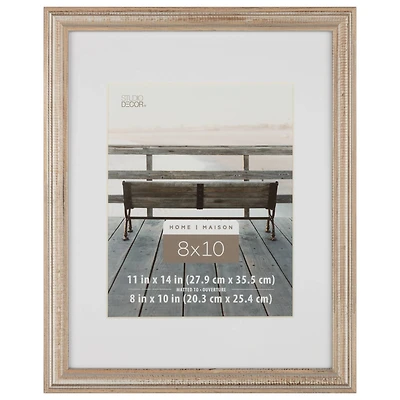 Home Champagne Wooden Frame with Mat by Studio Décor