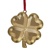 Green & Gold Luck of the Irish Clover Ornament