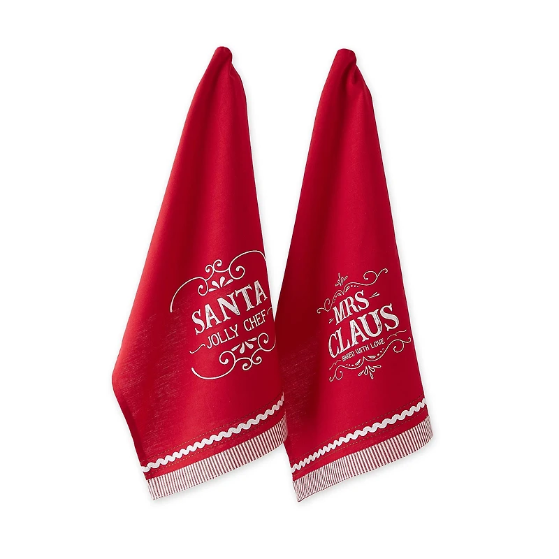 DII® Mr & Mrs Claus Dishtowel Set