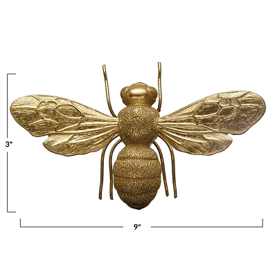 Hello Honey® 9" Gold Decorative Bee Figurine