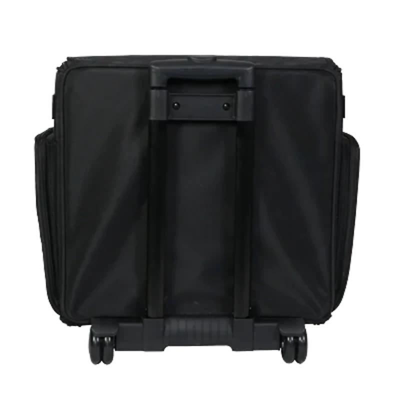 Everything Mary Black Quilted Deluxe Rolling Papercraft Craft Case