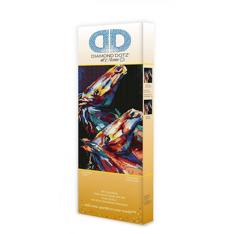 Diamond Dotz® at Home Advanced Horse Race Diamond Painting Kit