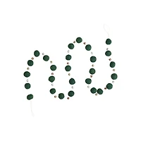 Hello Honey® 6ft. Green Wool Felt Balls & Bells Garland