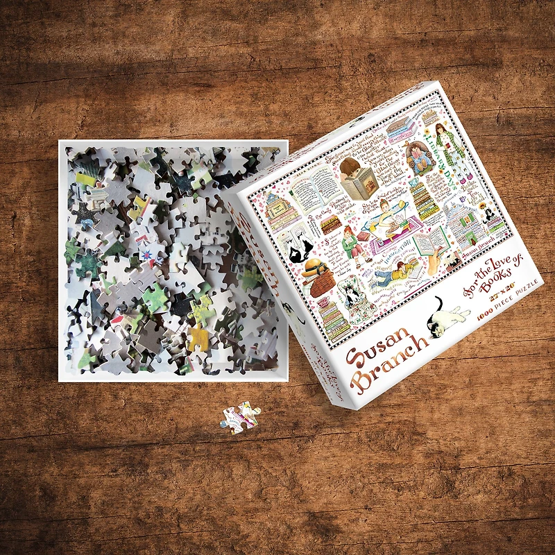 TF Publishing Books & Cats Susan Branch 1,000 Piece Jigsaw Puzzle