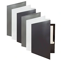 JAM Paper Business Glossy Laminated Two Pocket Folders, 6ct.