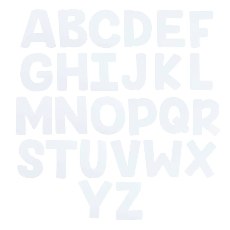 7" White Paper Collage Letters by Creatology™