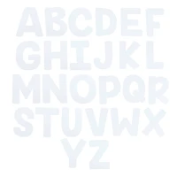 7" White Paper Collage Letters by Creatology™