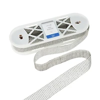 1.18" Silver Round Diamond Mesh Trim by Celebrate It® Fashion Mode