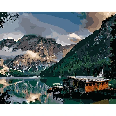 Winnie's Picks A Norwegian Fjord Cabin Adult Paint by Numbers Kit