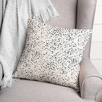 Monochromatic Speck Pattern 18" x 18" Throw Pillow