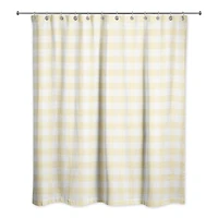 Yellow Buffalo Check 71" x 74" Shower Curtain