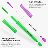 Arteza® Kids Washable Fine Tip Markers Set