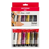 Amsterdam Standard Series 6 Color Portrait Acrylic Paint Set
