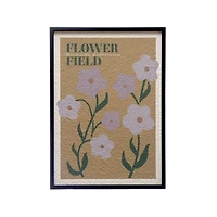 Hello Honey® Framed Flower Field Textured Paper Wall Décor