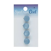 Spectrum Cool 7/16" Light Blue Buttons, 4ct.