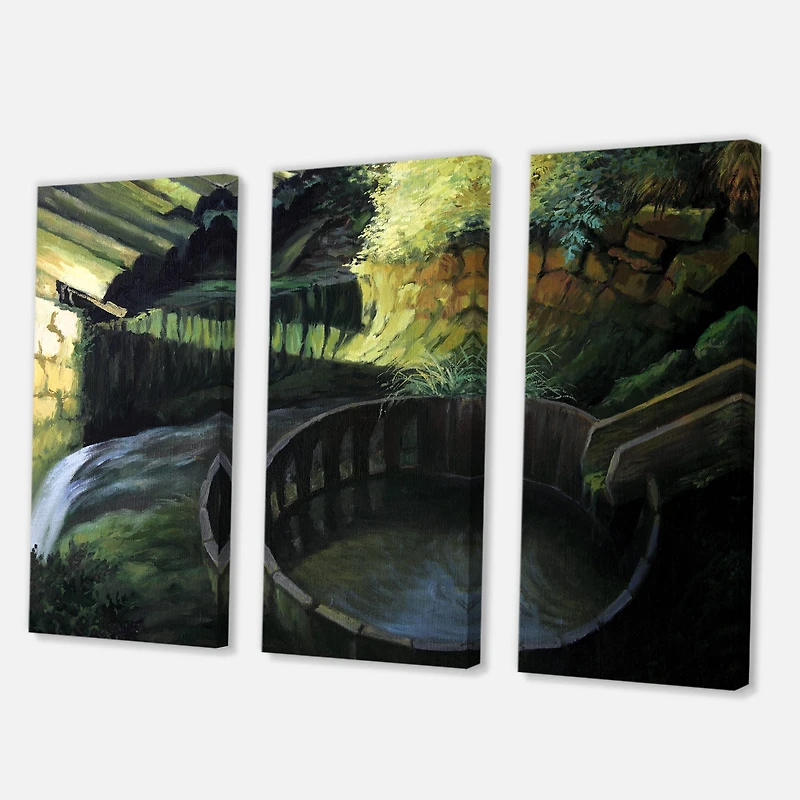 Designart - Old Watermill In Nature Landscape